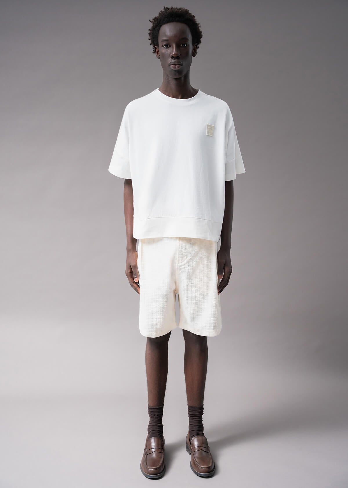Off White Grid Short