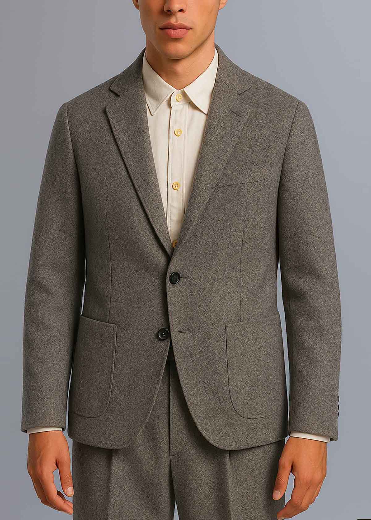 Italy Made Felted Jacket Storm