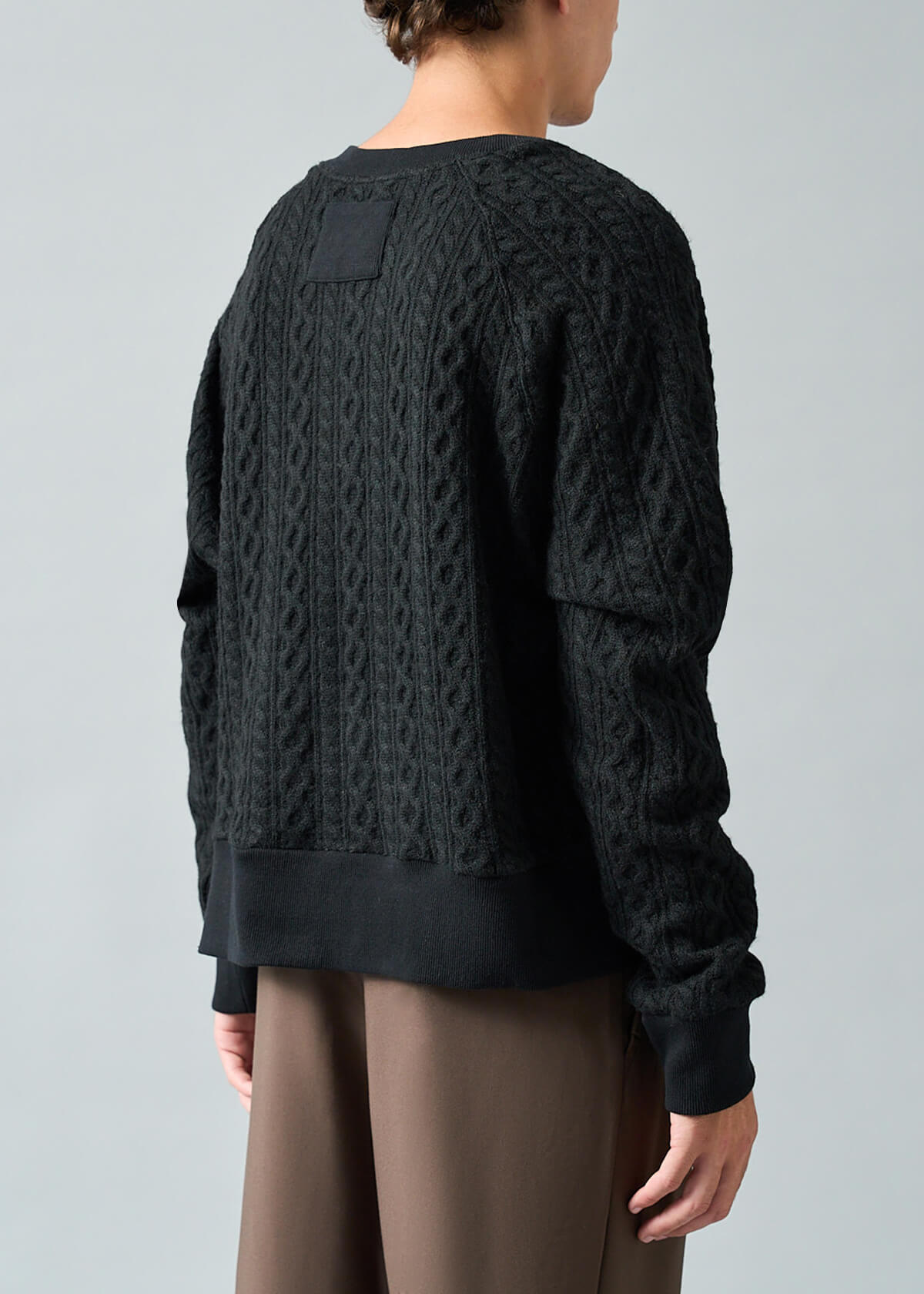 Aviator Cable Knit Black