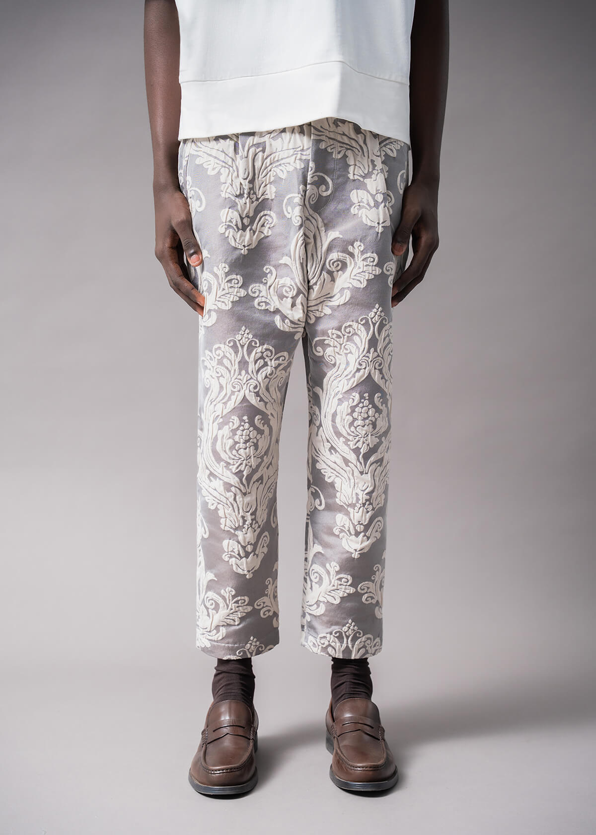 Hand Loom Jacquard Pant: Boxer Fit