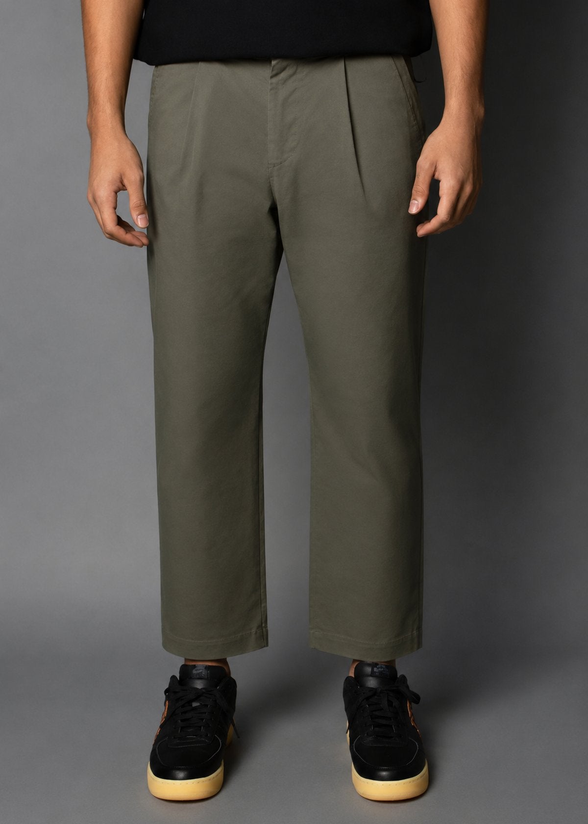 Olive Twill: Boxer Fit
