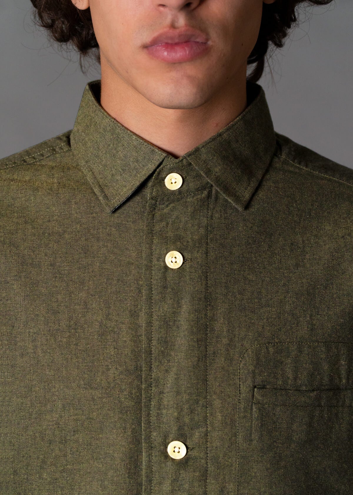 Chambray Heather Olive Rlx Fit