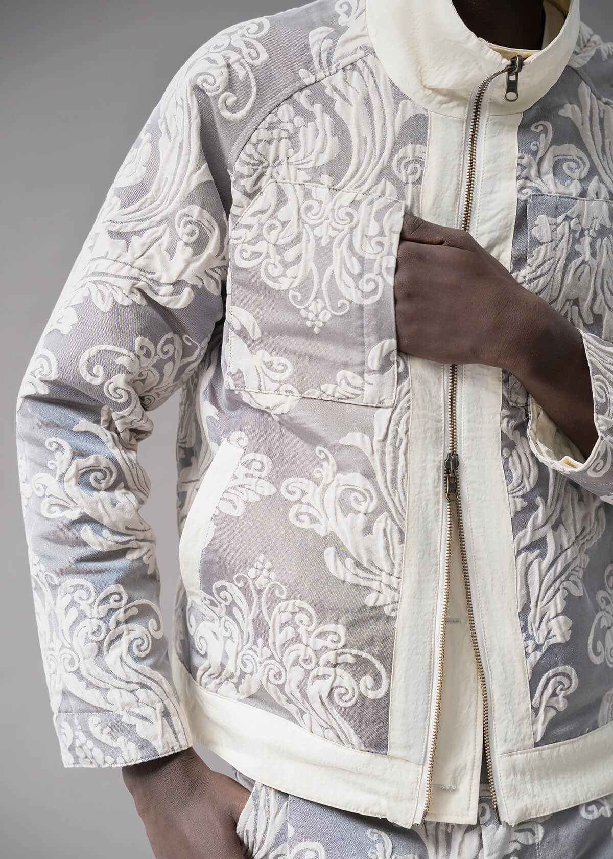 Reversible Hand Loom Jacquard Jkt