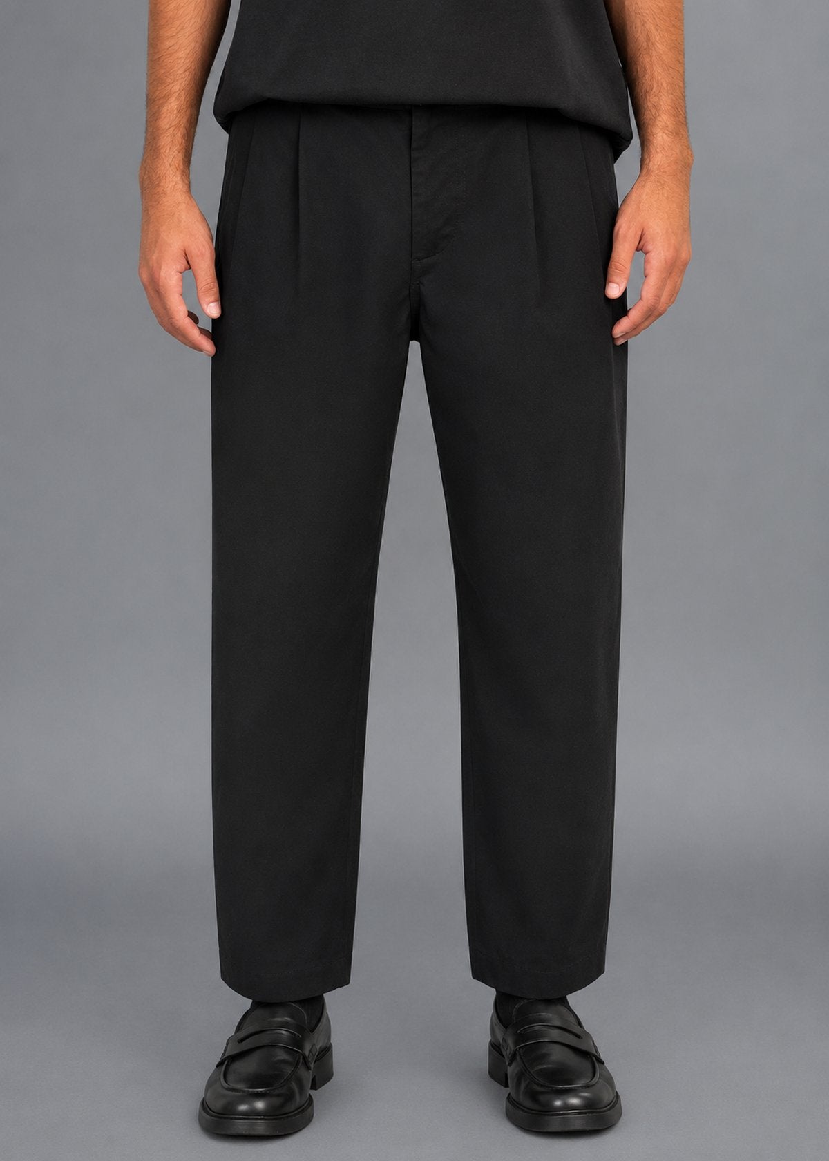 Black Twill: Boxer Fit