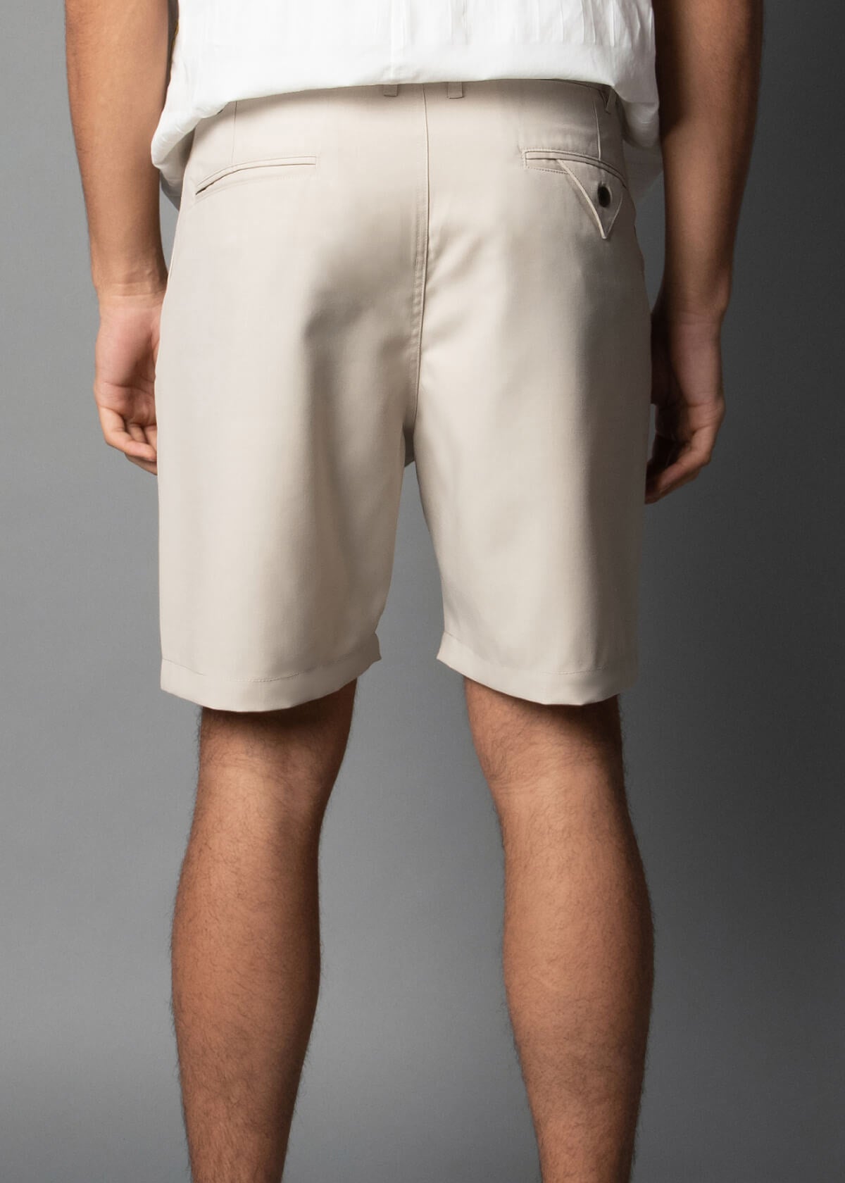 Tropical Wool Cream Short