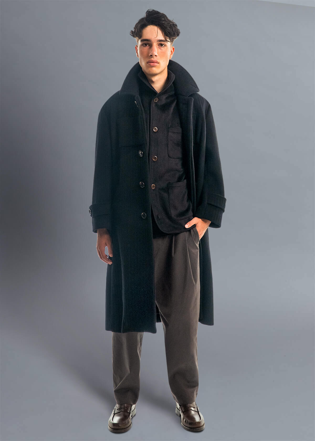 Absolutist Furious: Velvet-Hand Coat Front