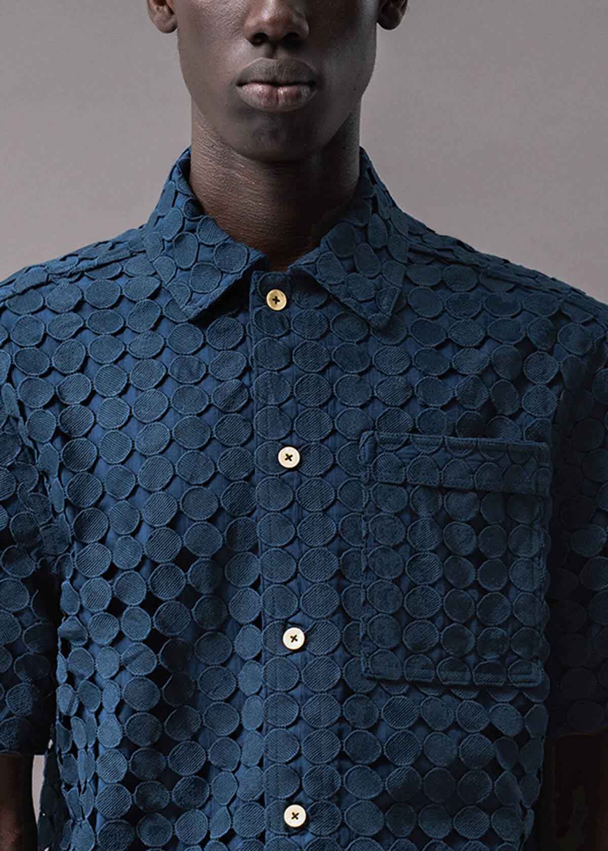 2 Pieced Embroidered Shirt