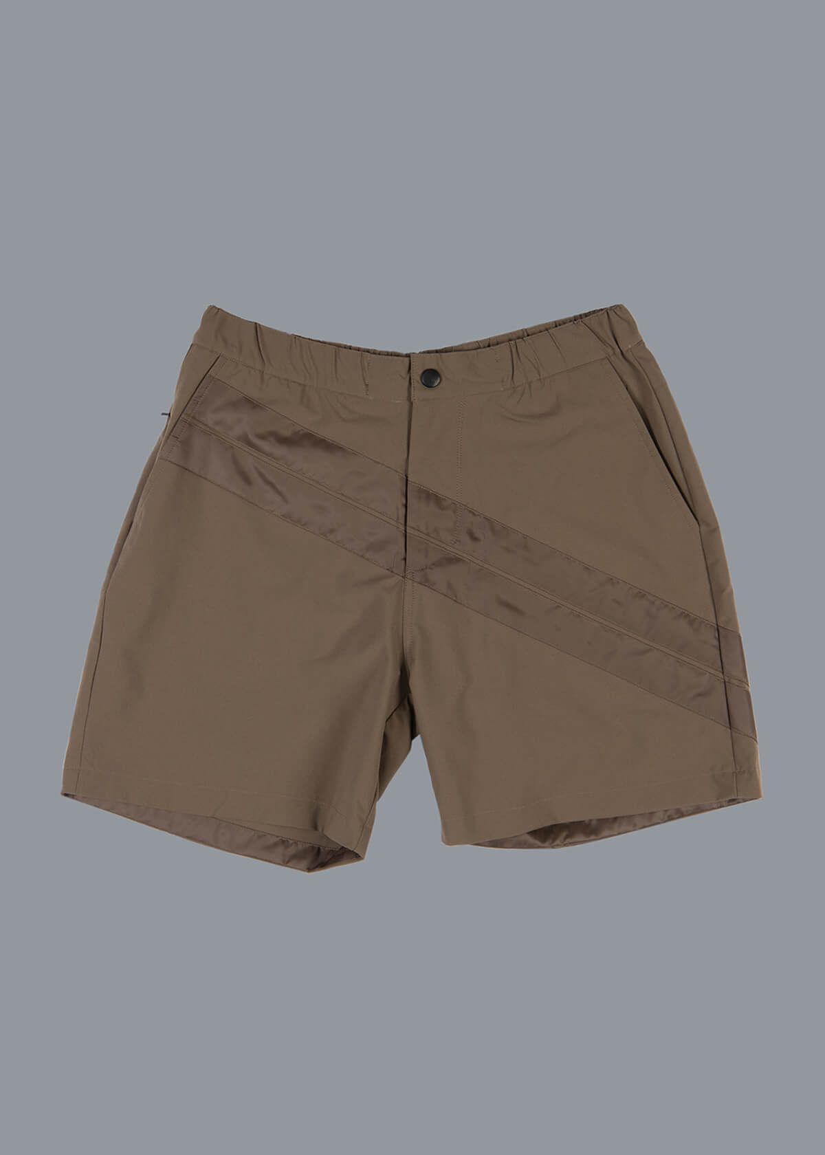 Olive Cross Stripe Hybrid Swim