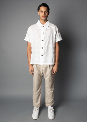 white premium quality men's shirt