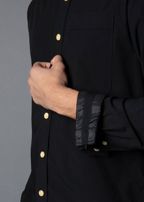 Modal Cloud Black Shirt