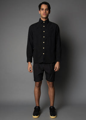 Waxed Black Short