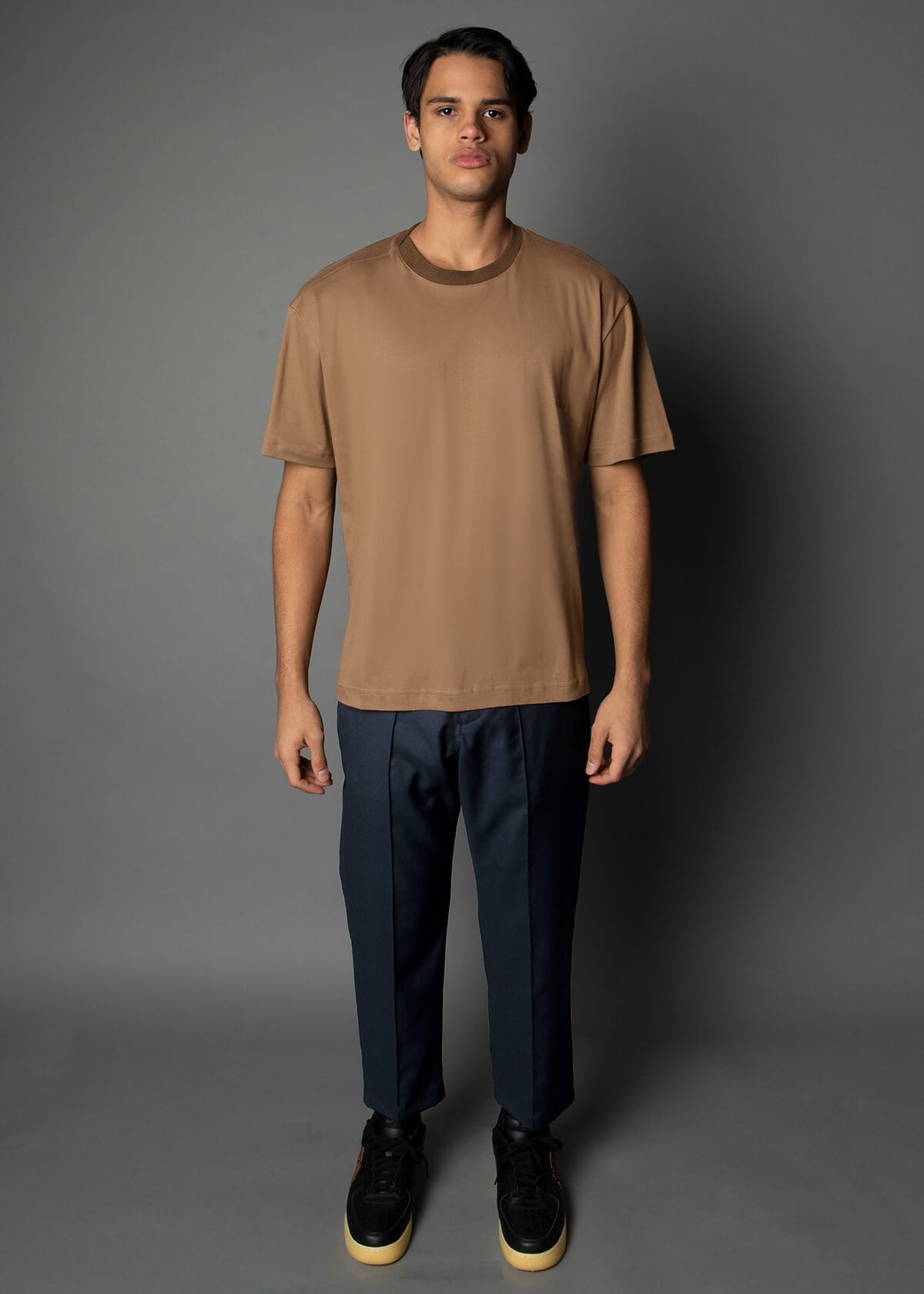 Long Staple 195G Almond Tee