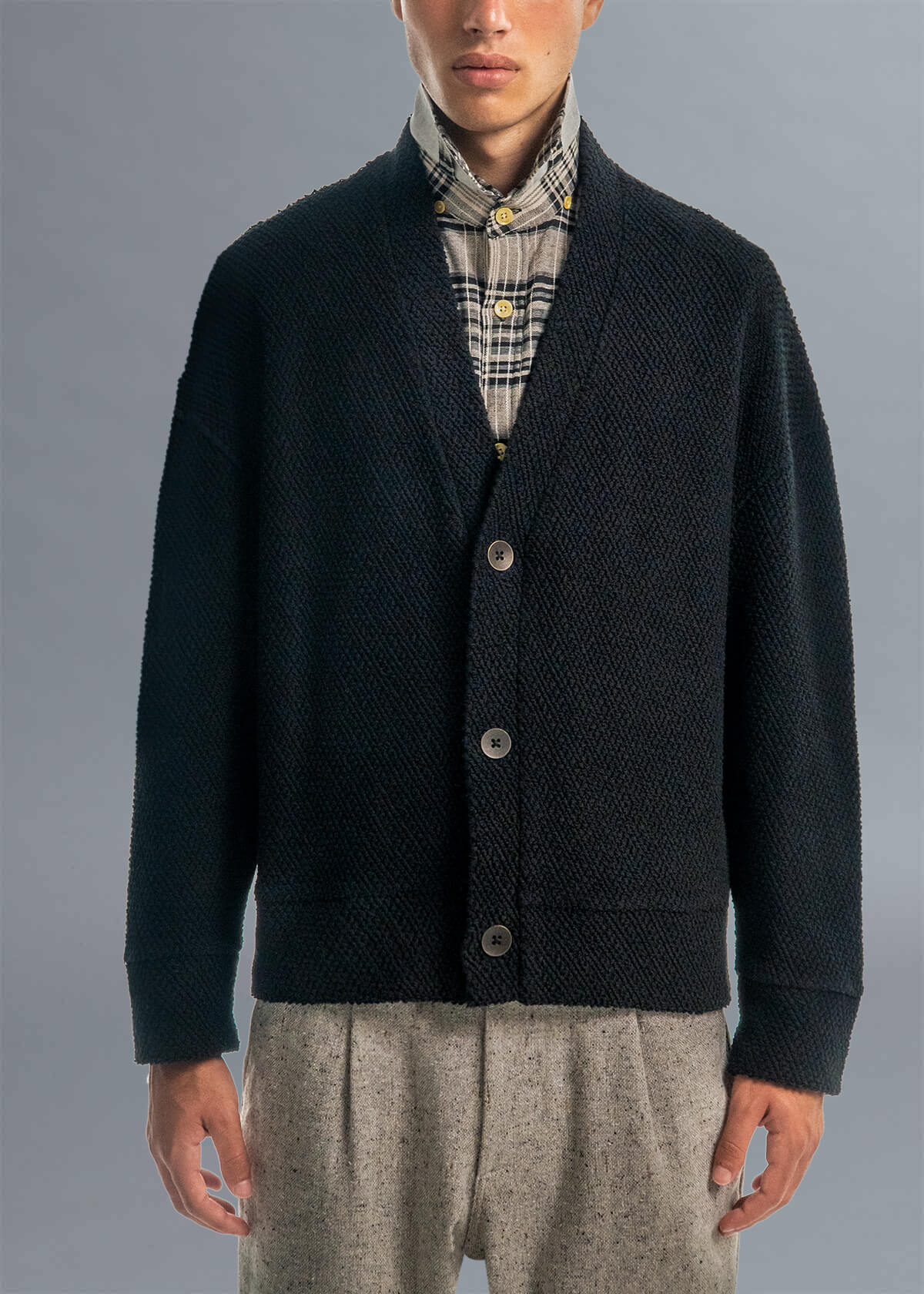 Vanguard Black Popi Cropped Cardigan