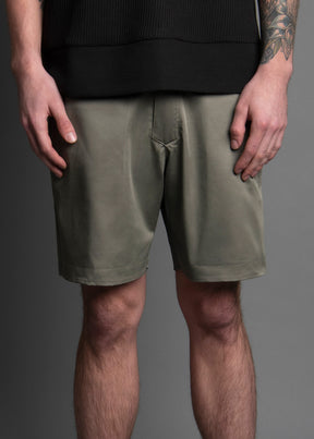 olive reversible men's shorts