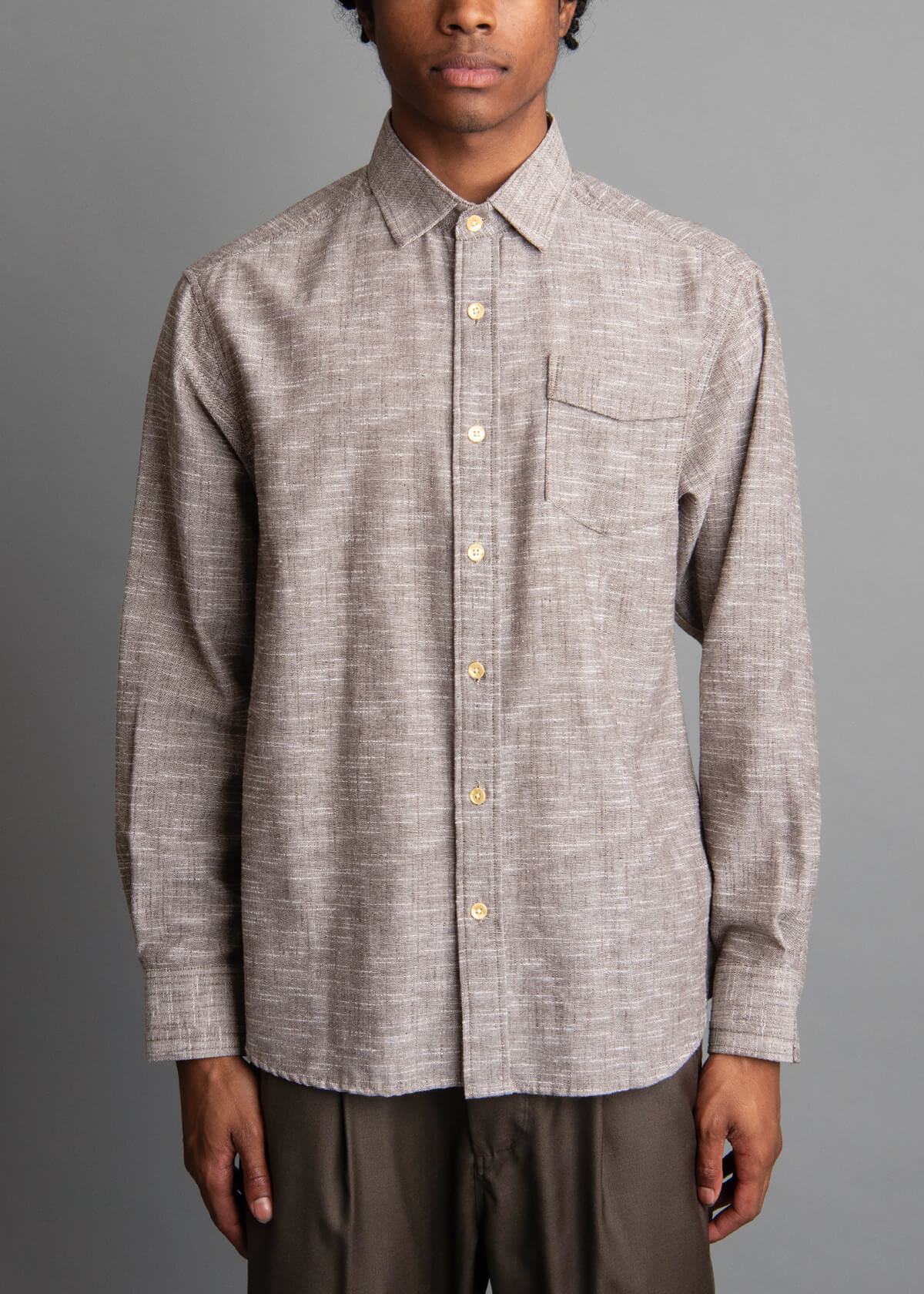 men's relaxed fit linen shirt