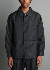 black wool jacket for men