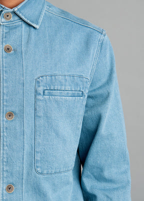 Awoll Selvedge Washed Denim Shirt Jkt