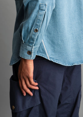 Awoll Selvedge Washed Denim Shirt Jkt