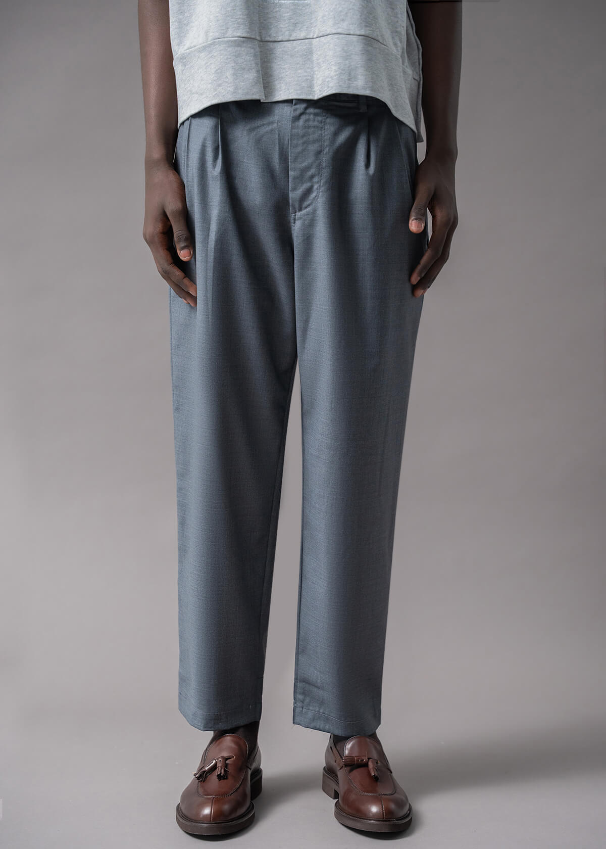 Descendant of Thieves NYC Wool Blend: Raven Fit Pants