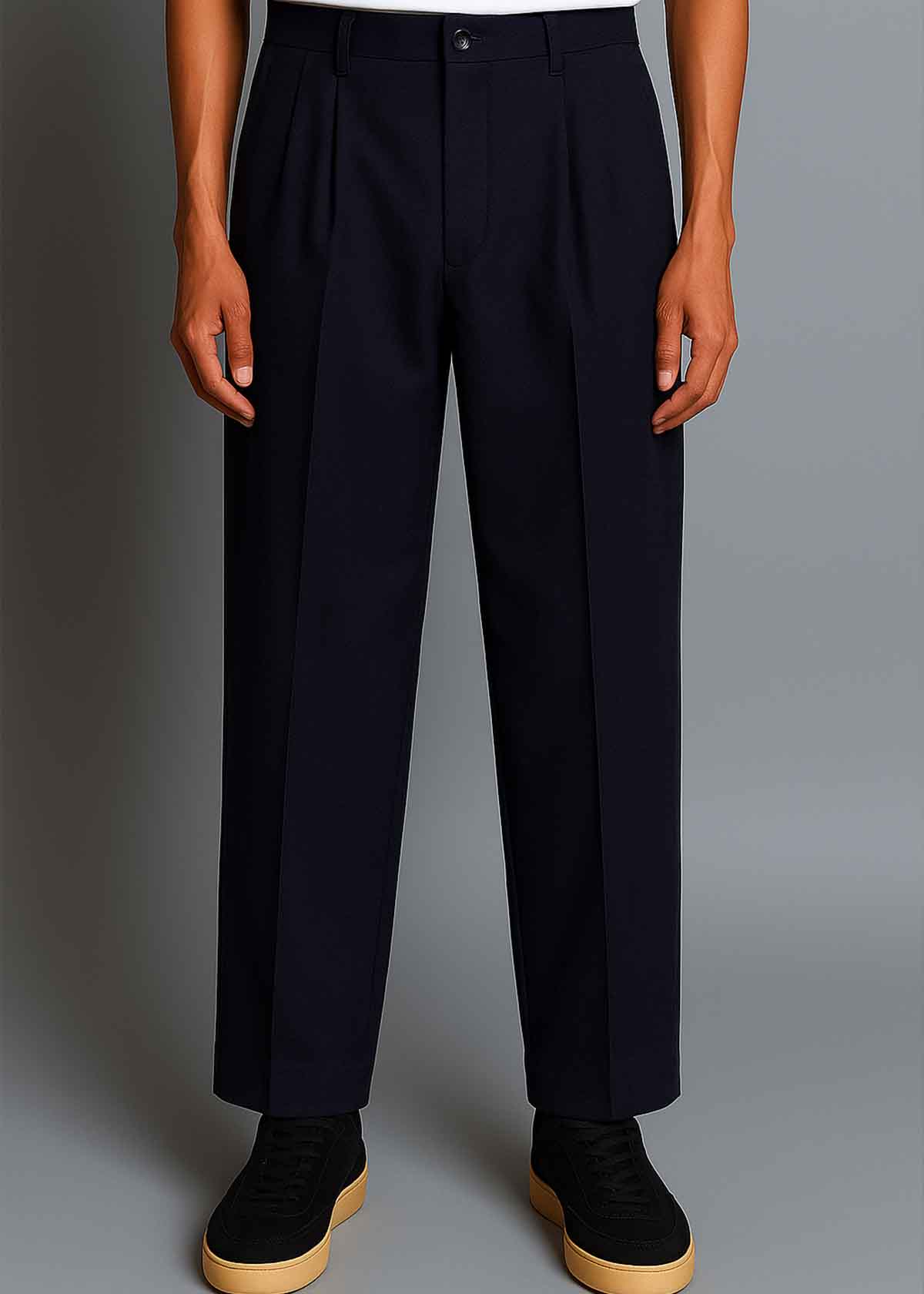  Descendant of Thieves NY  Italy Made Felted Raven Navy Pants