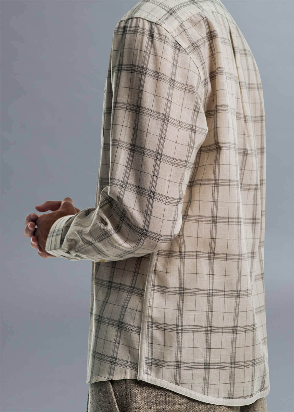 Descendant of Thieves NYC Slub Sketch Plaid Shirt