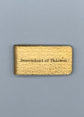 gold colored money clip